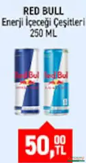 RED BULL ENERJİ İÇECEĞİ ÇEŞİTLERİ 250 ML fiyat ve kampanya bilgisi